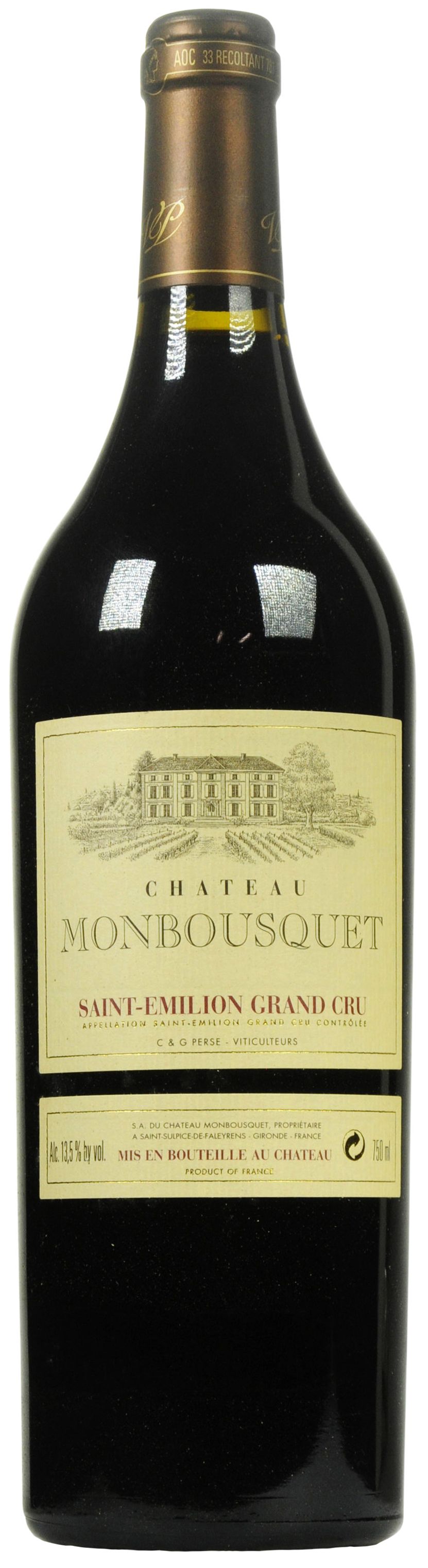 Chateau Monbousquet, Grand Cru Classe, 2001