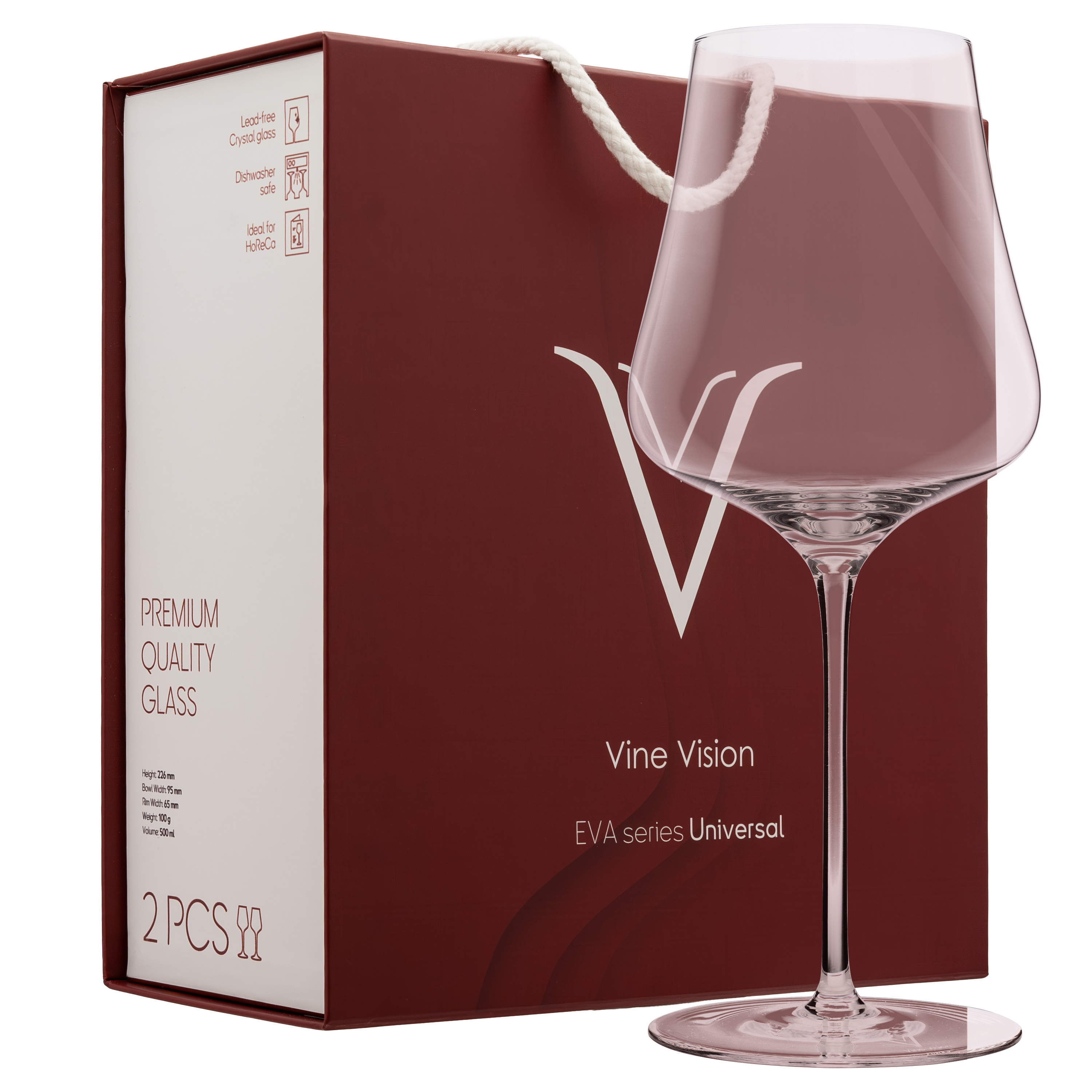 Бокалы Vine Vision, Eva Universal, set of 2 glasses (gift box)