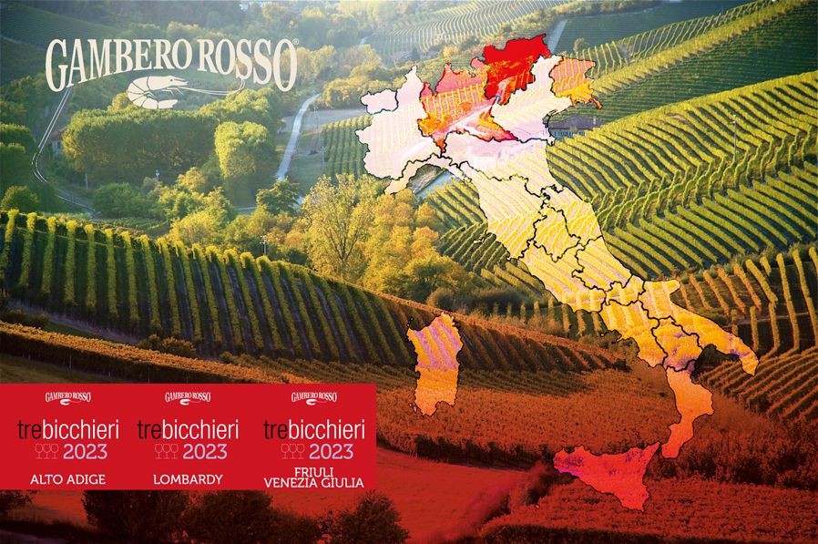 Tre bicchieri 2023. Alto Adige, Lombardy and Friuli Venezia Giulia