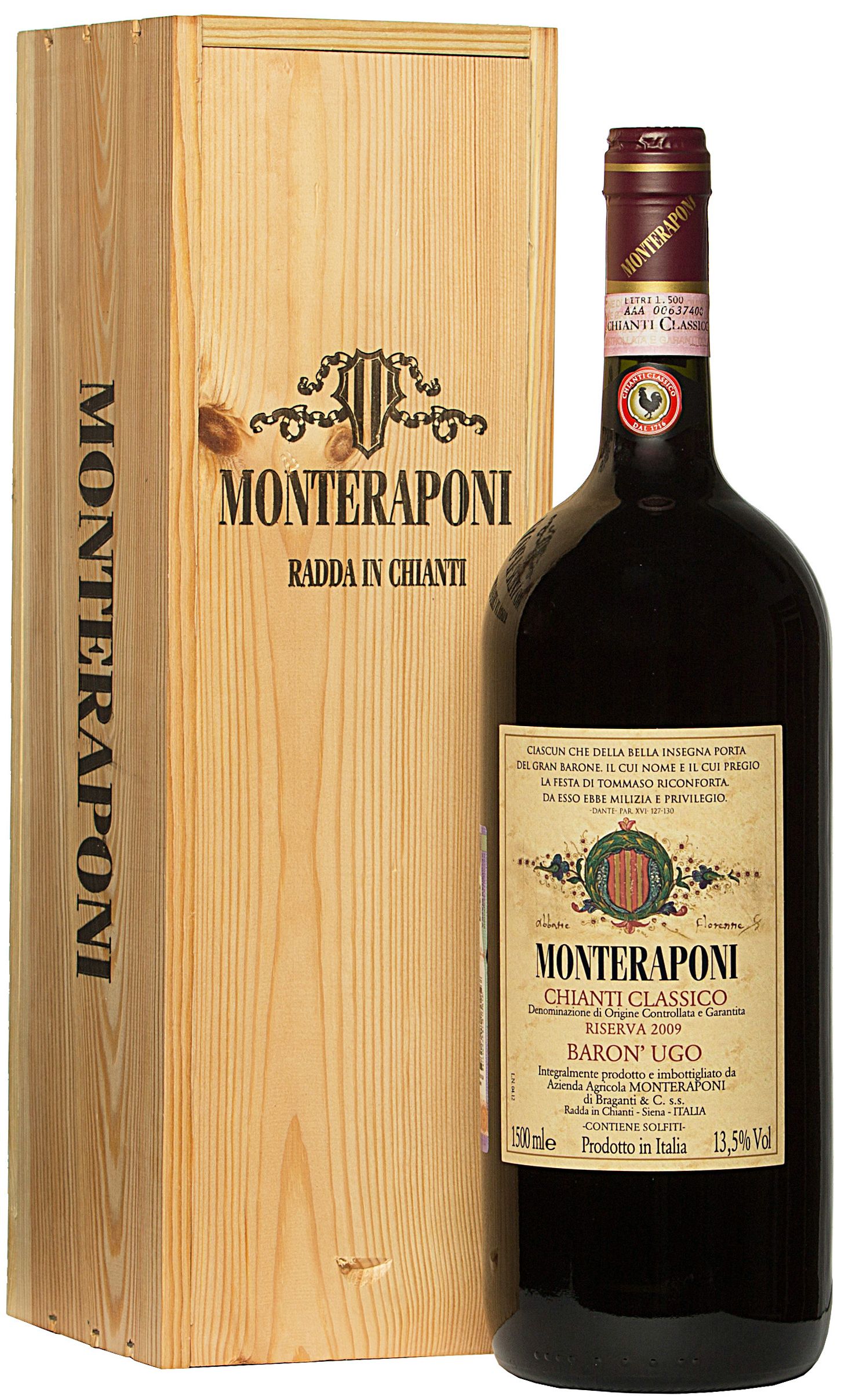 Monteraponi, Chianti Classico Riserva Baron' Ugo, 2010