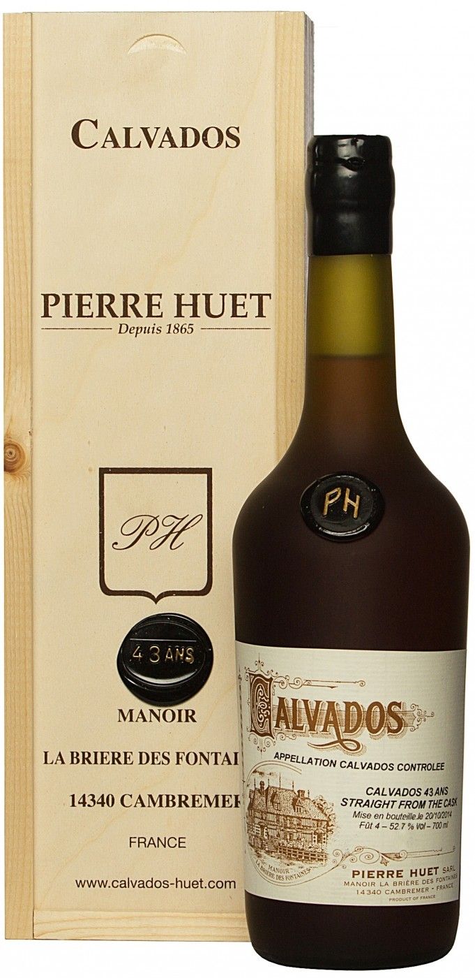 Pierre Huet, Calvados 43 Ans Straight From The Cask (Gift Box)