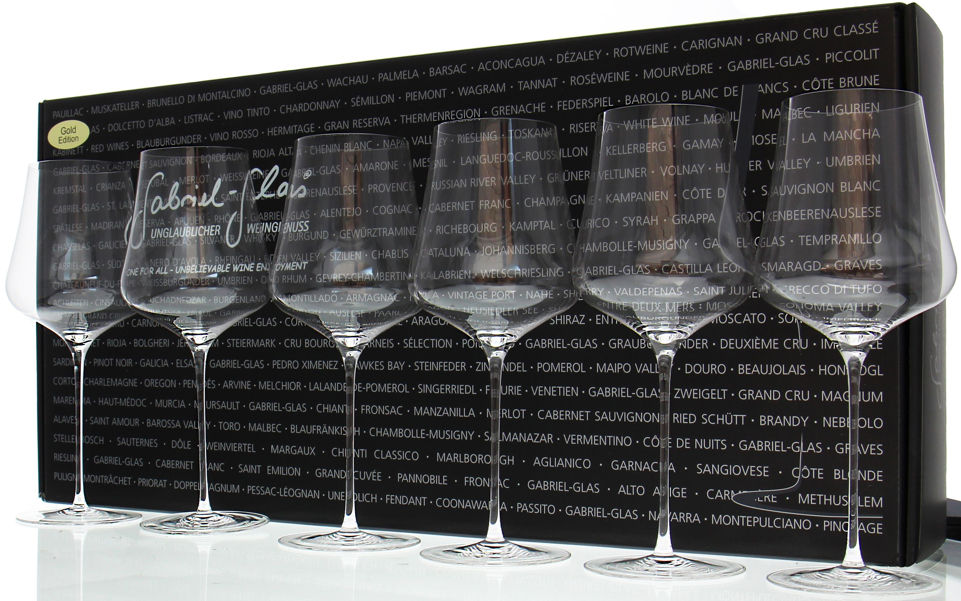 Бокалы Gabriel-Glas, Gold Edition, set of 6 glasses (gift box)