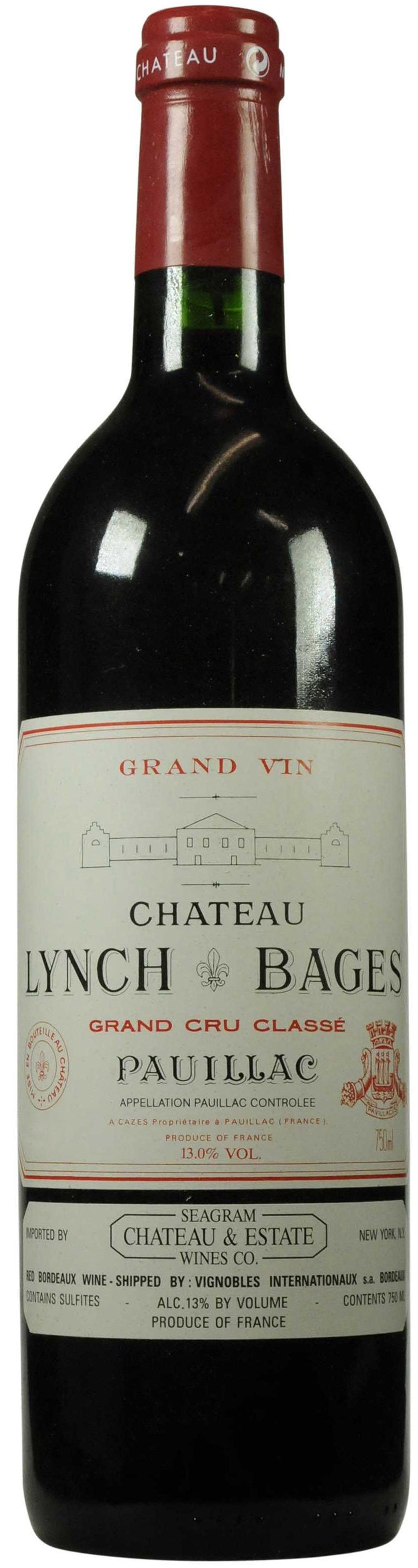 Chateau Lynch-Bages, Grand Cru Classe, 1996