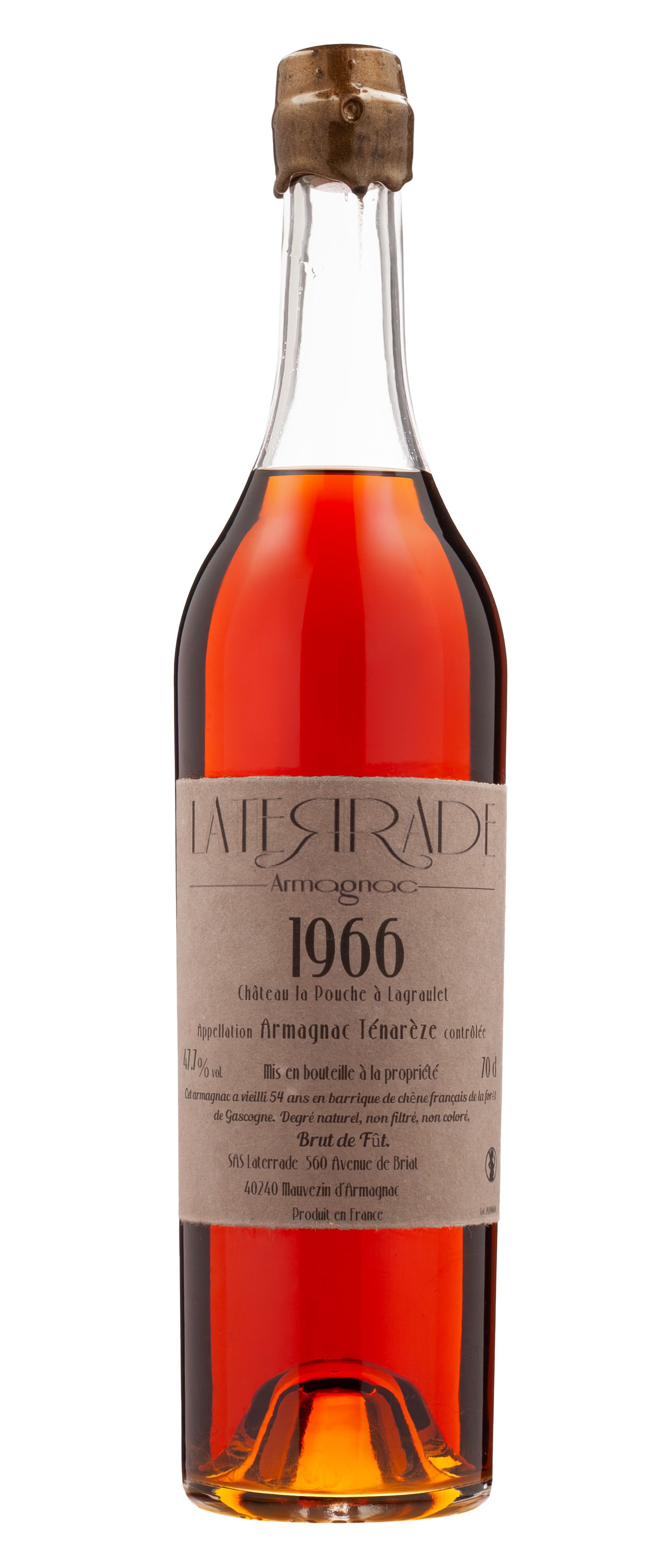 Laterrade, Chateau la Pouche Armagnac Tenareze, 1966