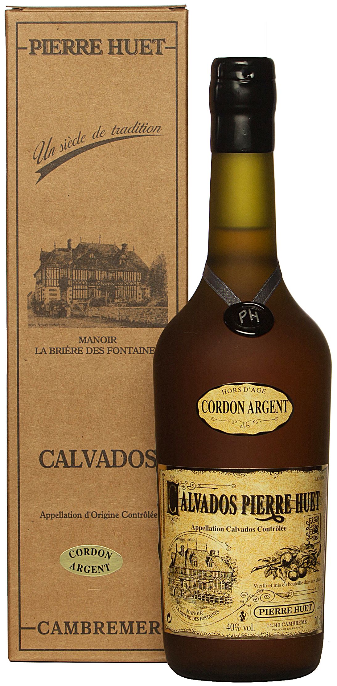 Pierre Huet, Calvados Cordon Argent (Gift Box)