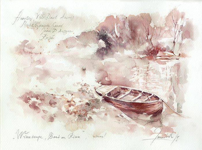 Winescape, Boat On River.jpg