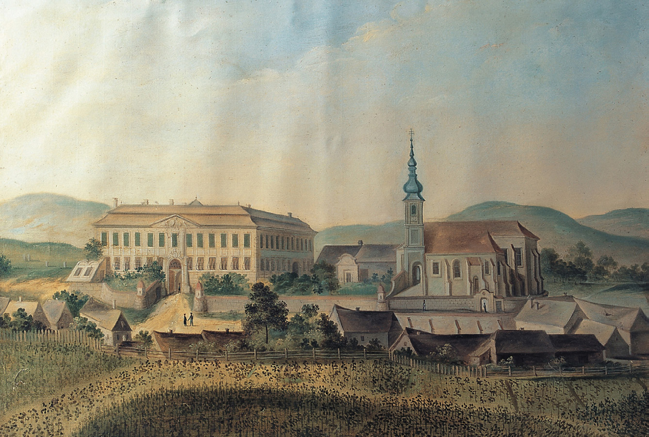 Schloss Gobelsburg — акварельный вид замка