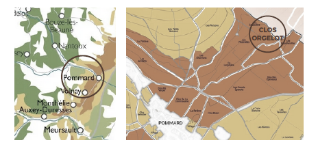 Карта клима Clos Orgelot Pommard 1er Cru